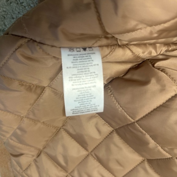 Mia Melon NWOT wool blend classic hooded Tan Utility Jacket / winter jacket - Picture 14 of 15